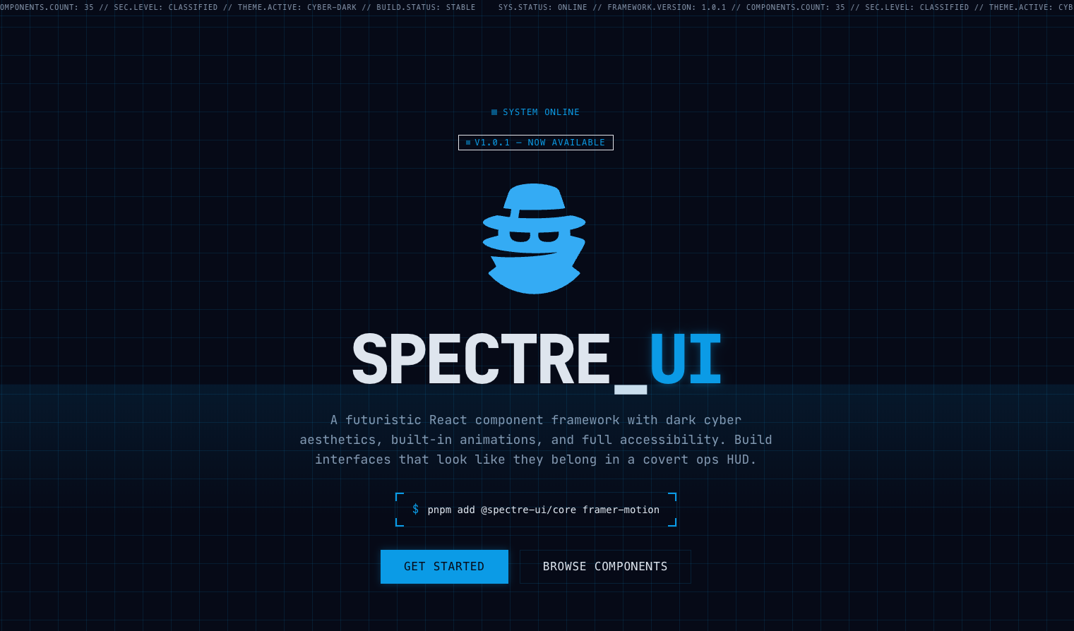 SpectreUI Framework Preview